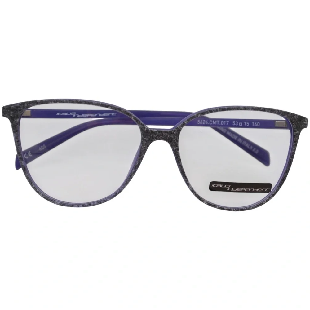 Italia Independent 5624 Women’s Eyeglasses | Purple/Grey Cat Eye | 53-15-140